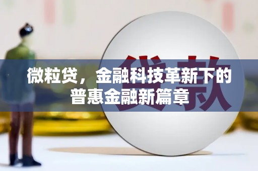 隆昌微粒贷，金融科技革新下的普惠金融新篇章