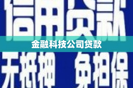 隆昌金融科技公司贷款