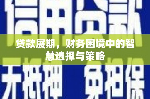 隆昌贷款展期，财务困境中的智慧选择与策略