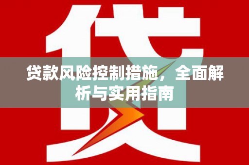 隆昌贷款风险控制措施，全面解析与实用指南