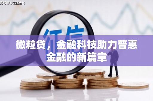 隆昌微粒贷，金融科技助力普惠金融的新篇章