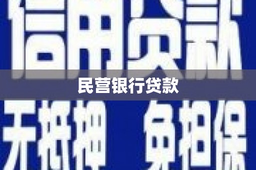 隆昌民营银行贷款
