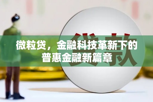 隆昌微粒贷，金融科技革新下的普惠金融新篇章
