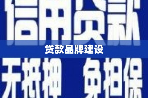 隆昌贷款品牌建设