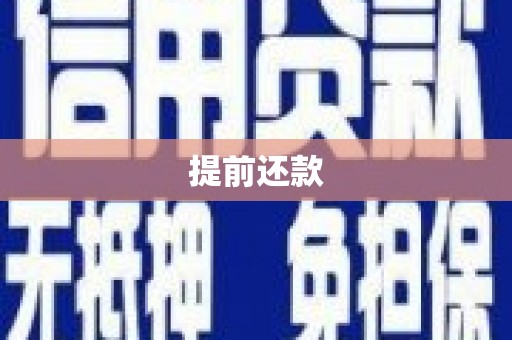 隆昌提前还款