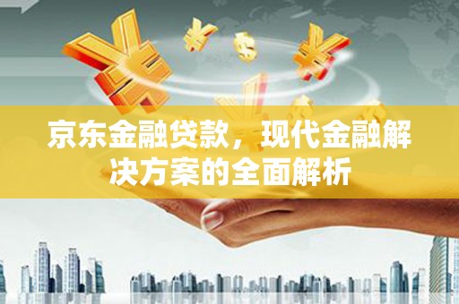 隆昌京东金融贷款，现代金融解决方案的全面解析