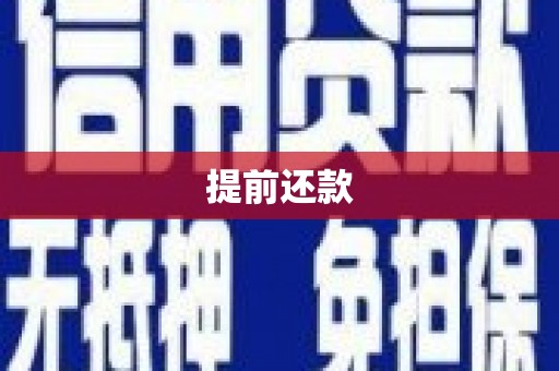 隆昌提前还款