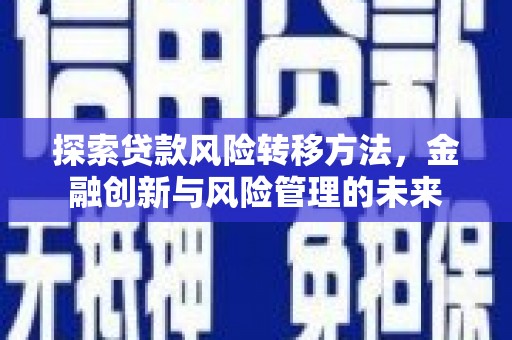 隆昌探索贷款风险转移方法，金融创新与风险管理的未来