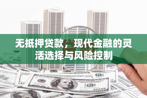 隆昌无抵押贷款，现代金融的灵活选择与风险控制