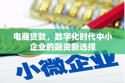 隆昌电商贷款，数字化时代中小企业的融资新选择