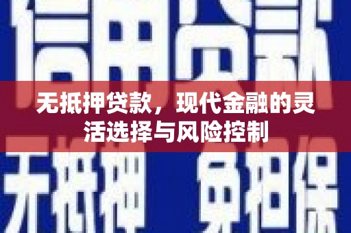隆昌无抵押贷款，现代金融的灵活选择与风险控制