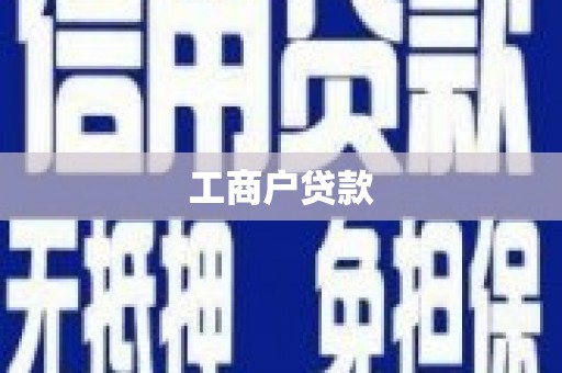 隆昌工商户贷款
