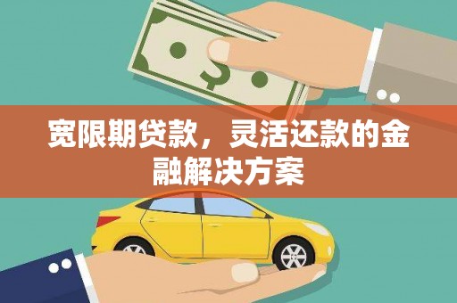 隆昌宽限期贷款，灵活还款的金融解决方案