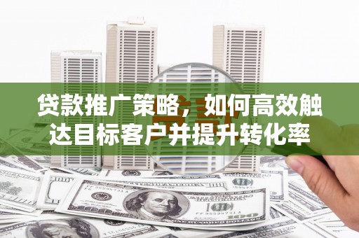 隆昌贷款推广策略，如何高效触达目标客户并提升转化率