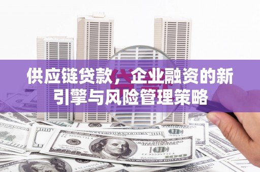 隆昌供应链贷款，企业融资的新引擎与风险管理策略