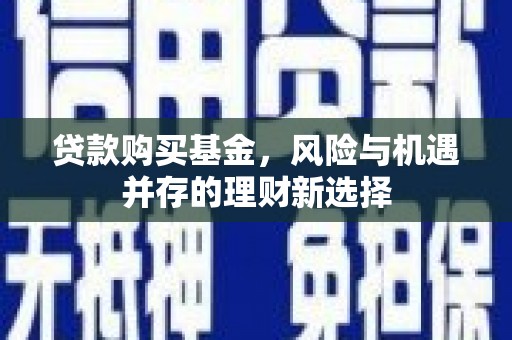 隆昌贷款购买基金，风险与机遇并存的理财新选择