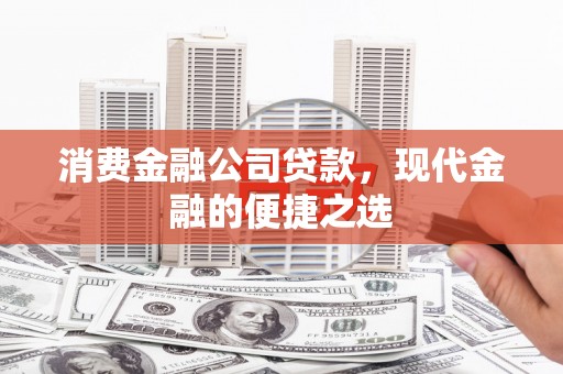 隆昌消费金融公司贷款，现代金融的便捷之选