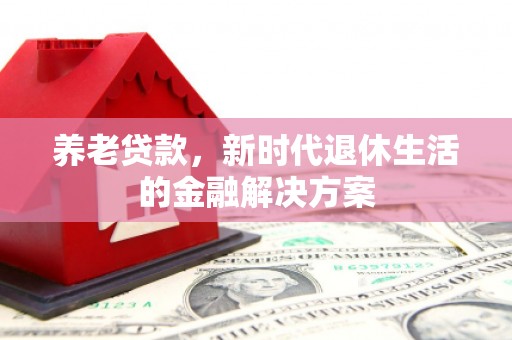隆昌养老贷款，新时代退休生活的金融解决方案