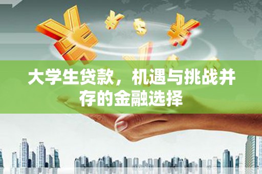 隆昌大学生贷款，机遇与挑战并存的金融选择
